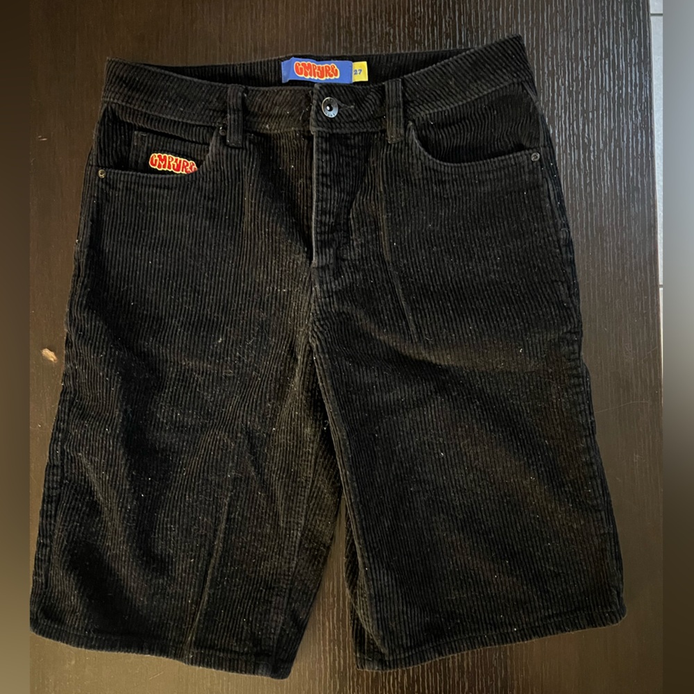 Empyre Black Corduroy Youth Shorts